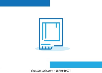 SSD Card Icon, Devices flat line icons set vector illustrations. Computer Accessories Outline minimal signs for electronic store. Pixel perfect