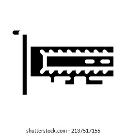 ssd computer disk glyph icon vector. ssd computer disk sign. isolated contour symbol black illustration