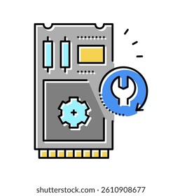 ssd data recovery color icon vector. ssd data recovery sign. isolated symbol illustration