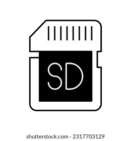 Ssd Drive  Glyph Vector Icon that can easily edit or modify 

