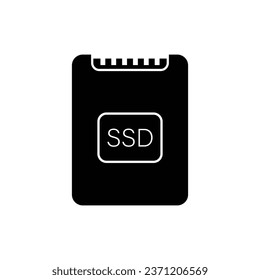 SSD Drive icon design isolated on white background. vector illustration