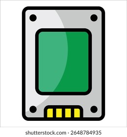 Ssd Drive Icon Element For Design