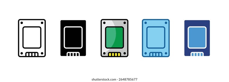Ssd Drive Icon Element For Design