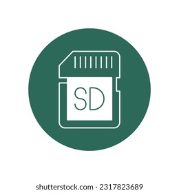 Ssd Drive  Vector Icon with trendy background colors that can easily edit or modify 

