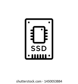 ssd icon, illustration design template