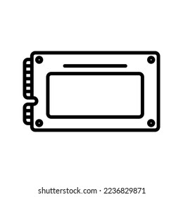 SSD icon. sign for mobile concept and web design. vector illustration