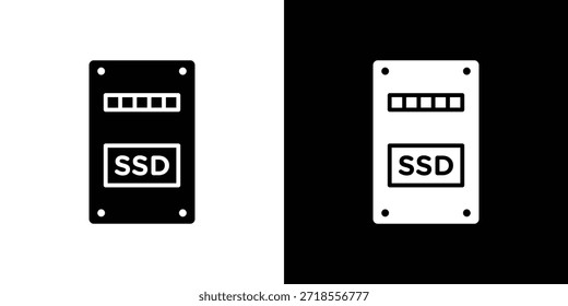 SSD icon vector illustration - high quality black style vector icons