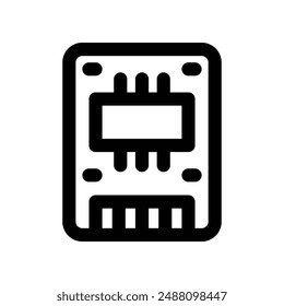 ssd icon. vector line icon for your website, mobile, presentation, and logo design.
