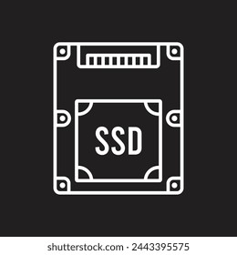 ssd icon vector template illustration logo design