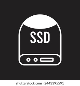 ssd icon vector template illustration logo design