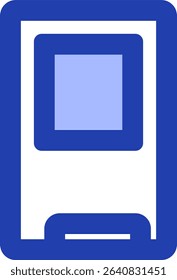 ssd m.2 icon blue style design
