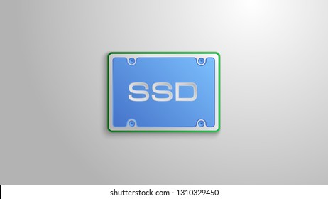 Ssd on a white background will be an excellent illustration for the category of online store.