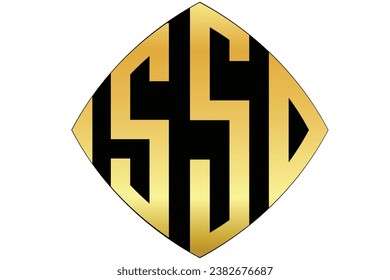 SSD, SS, SD, logo. Abstract initial monogram letter alphabet logo design