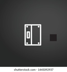 Ssd vector icon. Ssd concept stroke symbol design. Thin graphic elements vector illustration, outline pattern for your web site design, logo, UI. EPS 10.