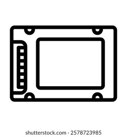 Ssd Vector Line Icon Design