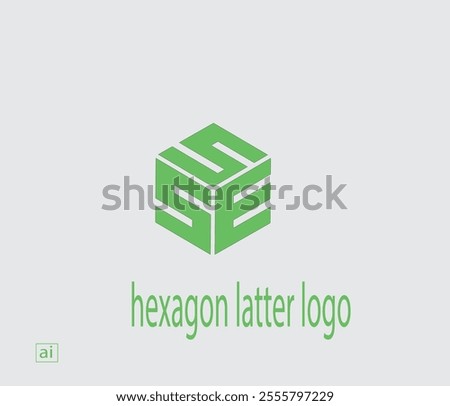 sse hexagon latter logo desing