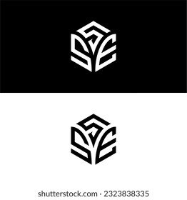 SSE hexagon logo vector.Develop, natural, luxury, modern, finance logo, strong, suitable for your company.