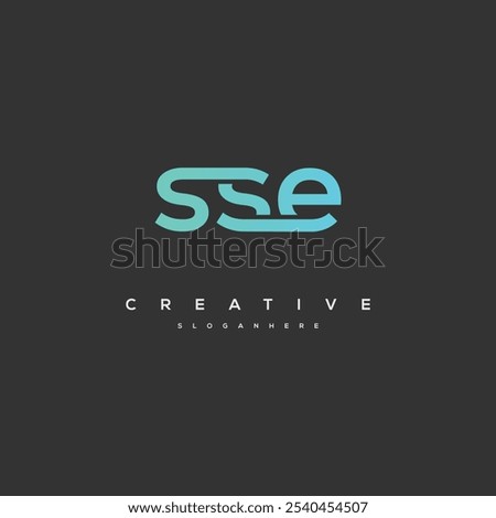 SSE Letter Logo Design Initial Vector Concept. Simple SSE Logo Template Illustration