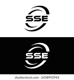SSE logo. S S E design. White SSE letter. SSE, S S E letter logo design. Initial letter SSE linked circle uppercase monogram logo. design. top logo, Most Recent, Featured,