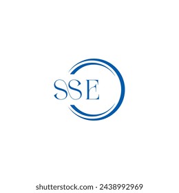 SSE logo. S S E design. White SSE letter. SSE, S S E letter logo design. Initial letter SSE linked circle uppercase monogram logo. design. top logo, Most Recent, Featured,