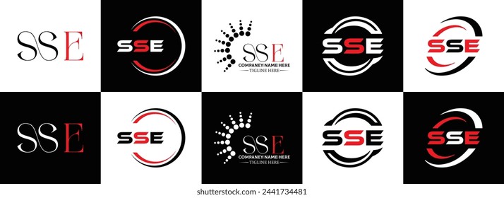 SSE logo. S S E design. White SSE letter. SSE, S S E letter logo design. Initial letter SSE linked circle uppercase monogram logo. design. top logo, Most Recent, Featured,
