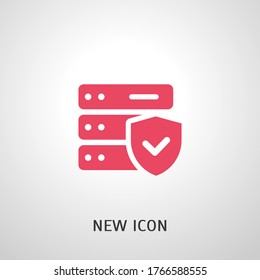 sserver protection Icon. Vector illustration EPS 10.