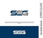 SSG initials for service companies, service group logos, combined overlap logo letters