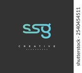 SSG Letter Logo Design Initial Vector Concept. Simple SSG Logo Template Illustration