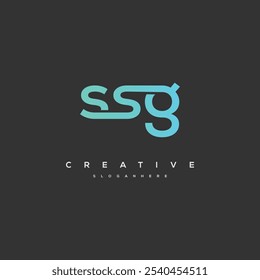 SSG Letter Logo Design Initial Vector Concept. Simple SSG Logo Template Illustration