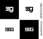 ssg letter original monogram logo design