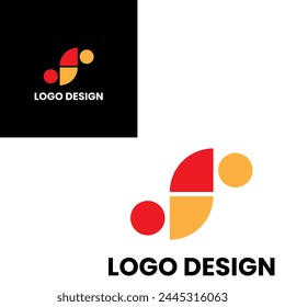 S-shaped logo design with doodle style.