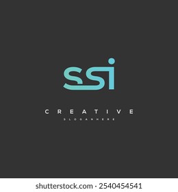 
SSI Letter Logo Design Initial Vector Concept. Simple SSI Logo Template Illustration