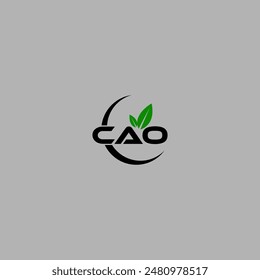 SSimple Letter CAO logo design template vector illustration. Alphabet Letter CAO Technology Logo Design Pixel Element.

