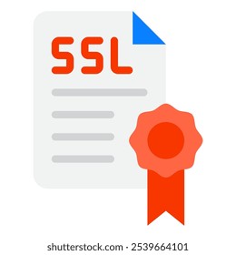 SSL Certificate icon for web, app, infographic, etc
