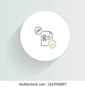 SSL Certificate Management Icon Vector Design