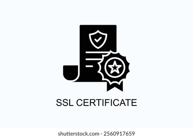 Ssl Certificate Vector, Icon Or Logo Sign Symbol Illustration