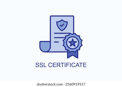 Ssl Certificate vector, icon or logo sign symbol illustration