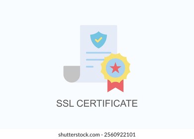 Ssl Certificate Vector, Icon Or Logo Sign Symbol Illustration