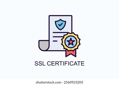 Ssl Certificate Vector, Icon Or Logo Sign Symbol Illustration