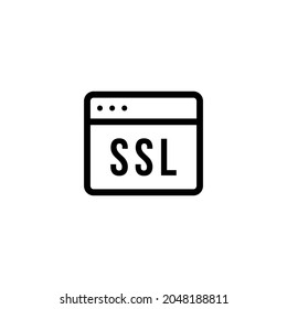 SSL icon secure network connection single icon graphic design vector
