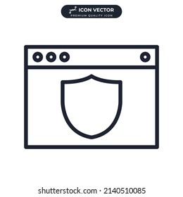 ssl icon symbol template for graphic and web design collection logo vector illustration