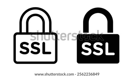 SSL Icons pack in outlined and flat versions
