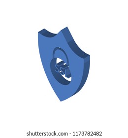 Ssl isometric left top view 3D icon