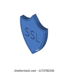 Ssl isometric left top view 3D icon