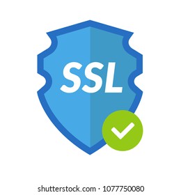 SSL protect vector icon