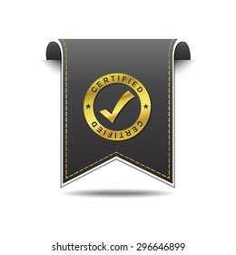 SSL Protected golden Vector Icon Design