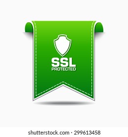 SSL Protected Green Vector Icon Design