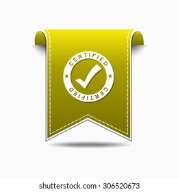 SSL Protected Yellow Vector Icon Design