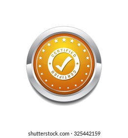 SSL Protected Yellow Vector Icon Button