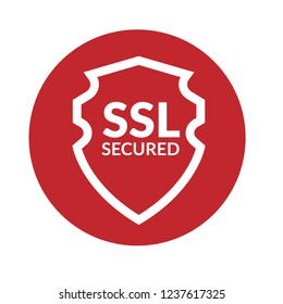 SSL Protection shield guard icon. Security ssl icon,emblem, label, badge,sticker, logo. Designed for your web site design, logo, app, UI